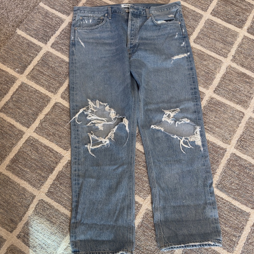 AGOLDE 90’s Mid Rise Loose Fit in Fall Out - Picture 2 of 4